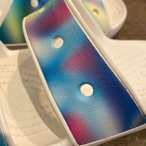 Crocs Classic Two Band Slide Sandal Shoes Unisex Size M6 W8 207771 Comfort - Picture 11 of 12